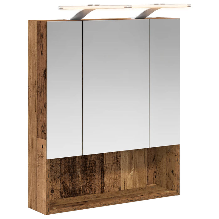 Dulap cu oglindă pentru baie Lemn vechi 60 x 14.5 x 70 cm - WALTI WALTI