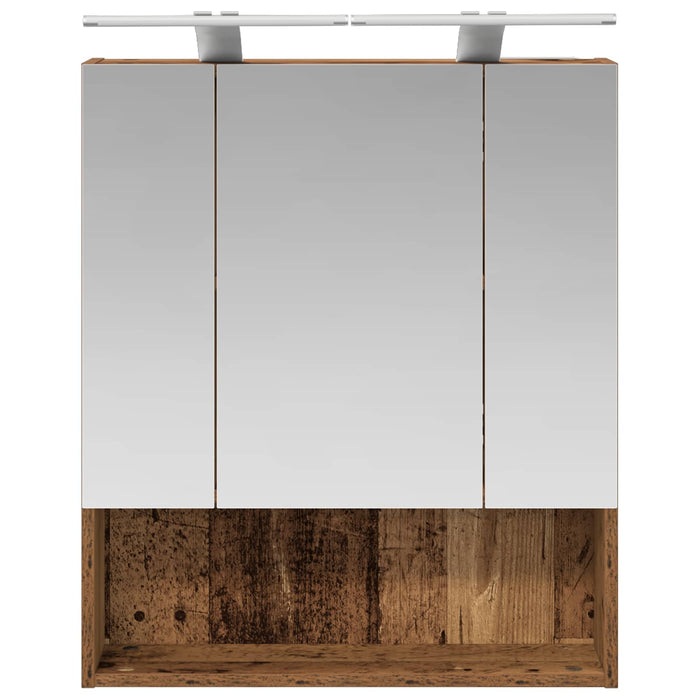 Dulap cu oglindă pentru baie Lemn vechi 60 x 14.5 x 70 cm - WALTI WALTI