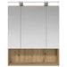 Dulap cu oglindă pentru baie Stejar artizanal 60 x 14.5 x 70 cm - WALTI WALTI