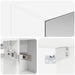 Dulap cu oglindă pentru baie Alb 50 x 14,5 x 70 cm - WALTI WALTI