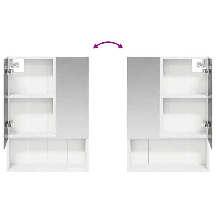 Dulap cu oglindă pentru baie Alb 50 x 14,5 x 70 cm - WALTI WALTI