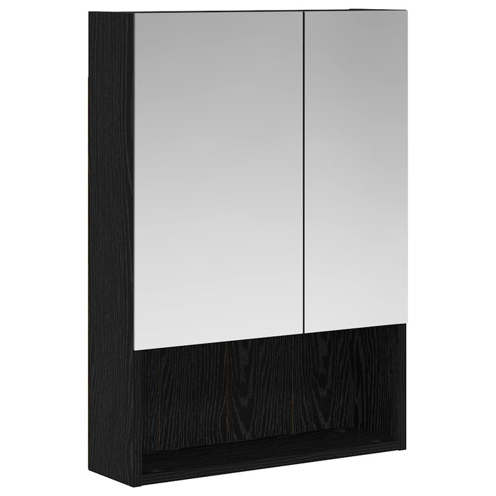 Dulap cu oglindă pentru baie Stejar Negru 50 x 14,5 x 70 cm - WALTI WALTI