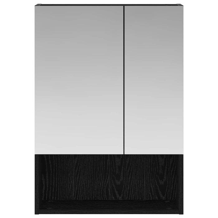 Dulap cu oglindă pentru baie Stejar Negru 50 x 14,5 x 70 cm - WALTI WALTI