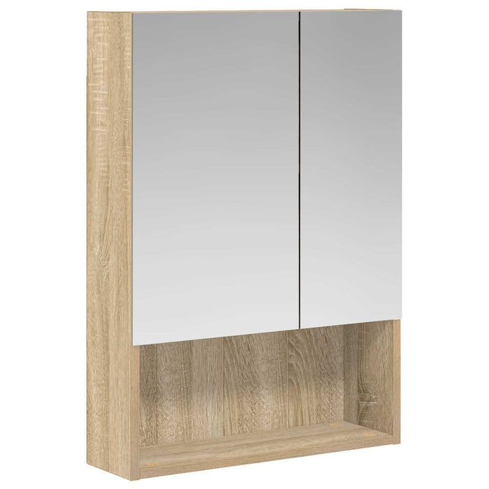 Dulap cu oglindă pentru baie Stejar Sonoma 50 x 14,5 x 70 cm - WALTI WALTI