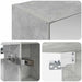 Dulap cu oglindă pentru baie Gri din beton 50 x 14,5 x 70 cm - WALTI WALTI