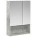 Dulap cu oglindă pentru baie Gri din beton 50 x 14,5 x 70 cm - WALTI WALTI