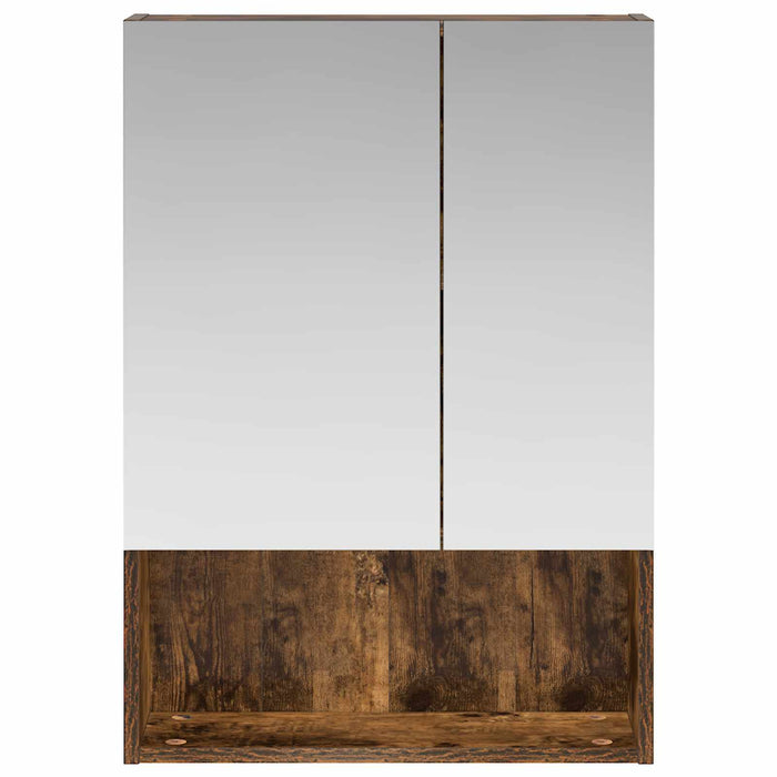 Dulap cu oglindă pentru baie Stejar fumuriu 50 x 14,5 x 70 cm - WALTI WALTI