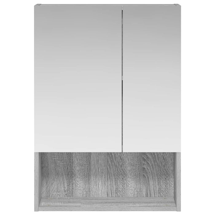Dulap cu oglindă pentru baie Gri Sonoma 50 x 14,5 x 70 cm - WALTI WALTI