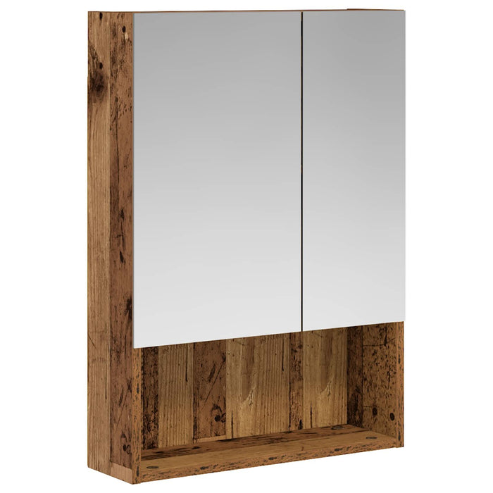 Dulap cu oglindă pentru baie Lemn vechi 50 x 14,5 x 70 cm - WALTI WALTI