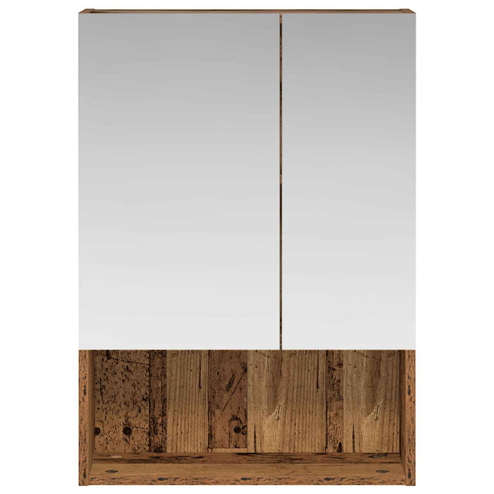 Dulap cu oglindă pentru baie Lemn vechi 50 x 14,5 x 70 cm - WALTI WALTI