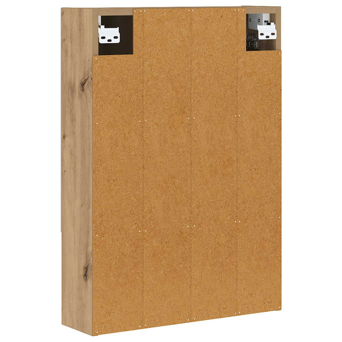Dulap cu oglindă pentru baie Stejar artizanal 50 x 14,5 x 70 cm - WALTI WALTI