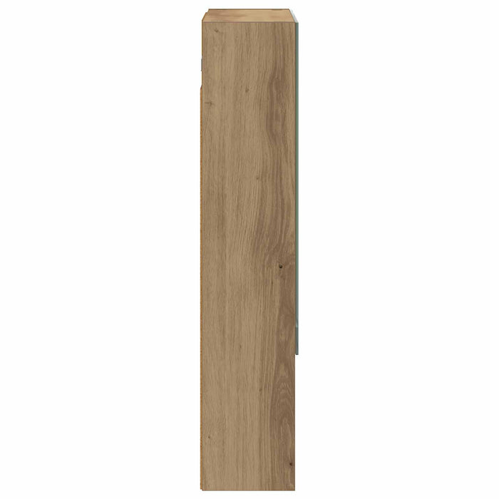 Dulap cu oglindă pentru baie Stejar artizanal 50 x 14,5 x 70 cm - WALTI WALTI