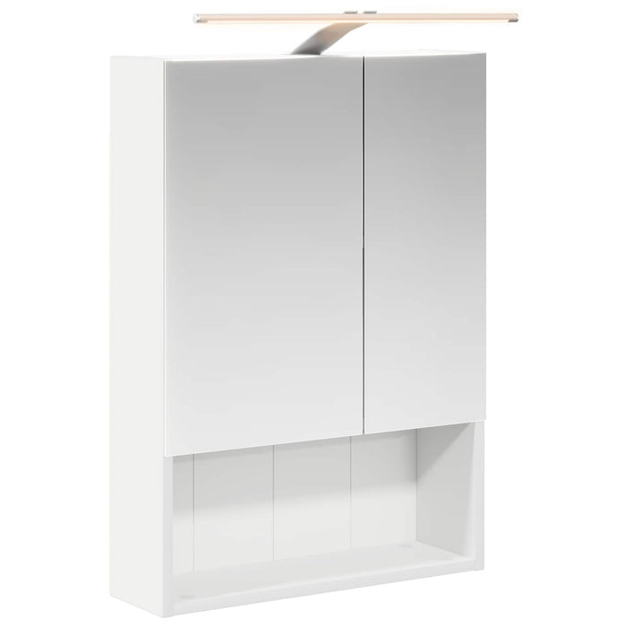 Dulap cu oglindă pentru baie cu raft Alb 50 x 14,5 x 70 cm - WALTI WALTI