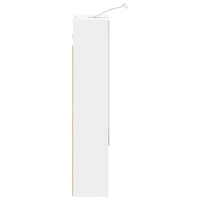 Dulap cu oglindă pentru baie cu raft Alb 50 x 14,5 x 70 cm - WALTI WALTI