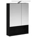 Dulap cu oglindă pentru baie Stejar Negru 50 x 14,5 x 70 cm - WALTI WALTI