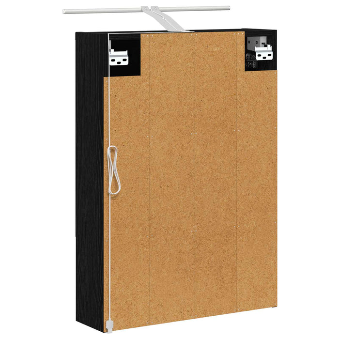 Dulap cu oglindă pentru baie Stejar Negru 50 x 14,5 x 70 cm - WALTI WALTI