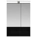Dulap cu oglindă pentru baie Stejar Negru 50 x 14,5 x 70 cm - WALTI WALTI