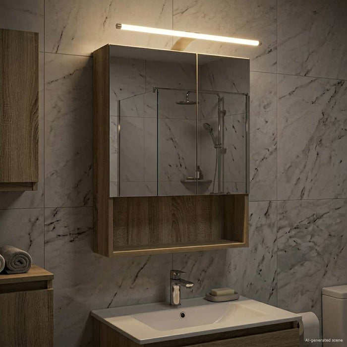 Dulap cu oglindă pentru baie Stejar Sonoma 50 x 14,5 x 70 cm - WALTI WALTI