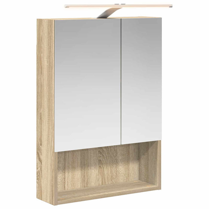 Dulap cu oglindă pentru baie Stejar Sonoma 50 x 14,5 x 70 cm - WALTI WALTI