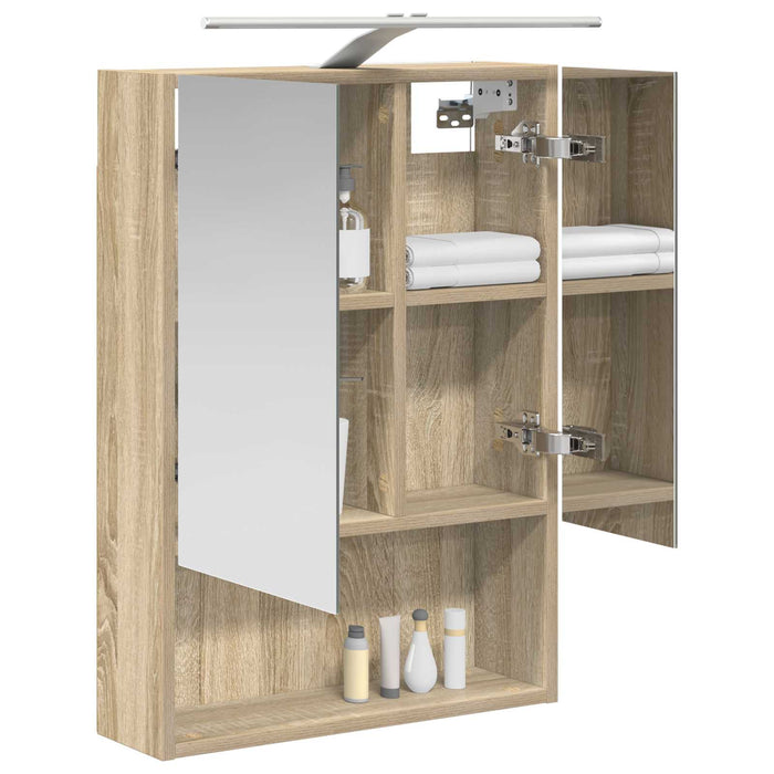 Dulap cu oglindă pentru baie Stejar Sonoma 50 x 14,5 x 70 cm - WALTI WALTI