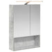 Dulap cu oglindă pentru baie Gri din beton 50 x 14,5 x 70 cm - WALTI WALTI