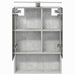 Dulap cu oglindă pentru baie Gri din beton 50 x 14,5 x 70 cm - WALTI WALTI