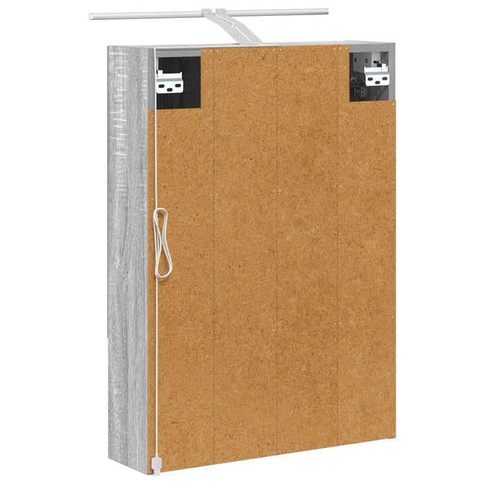 Dulap cu oglindă pentru baie Gri Sonoma 50 x 14,5 x 70 cm - WALTI WALTI