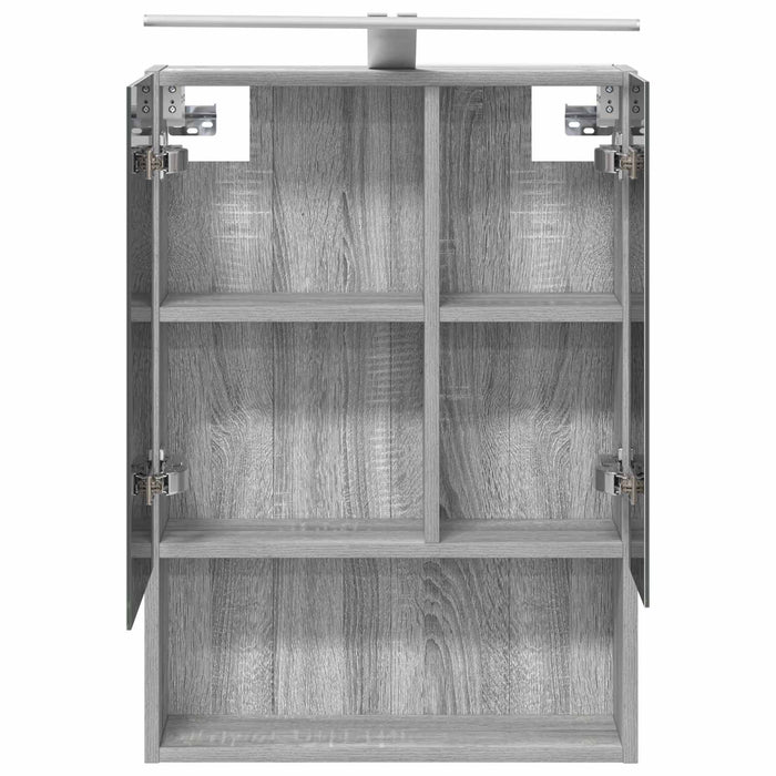 Dulap cu oglindă pentru baie Gri Sonoma 50 x 14,5 x 70 cm - WALTI WALTI