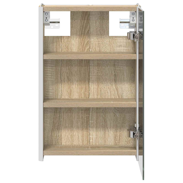 Dulap cu oglindă pentru baie Stejar Sonoma 33 x 11,5 x 50 cm - WALTI WALTI
