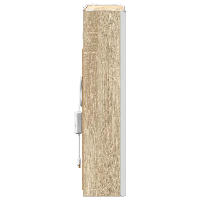 Dulap cu oglindă pentru baie Stejar Sonoma 33 x 11,5 x 50 cm - WALTI WALTI