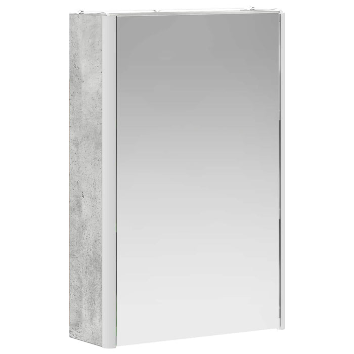 Dulap cu oglindă pentru baie Gri din beton 33 x 11,5 x 50 cm - WALTI WALTI