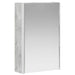 Dulap cu oglindă pentru baie Gri din beton 33 x 11,5 x 50 cm - WALTI WALTI