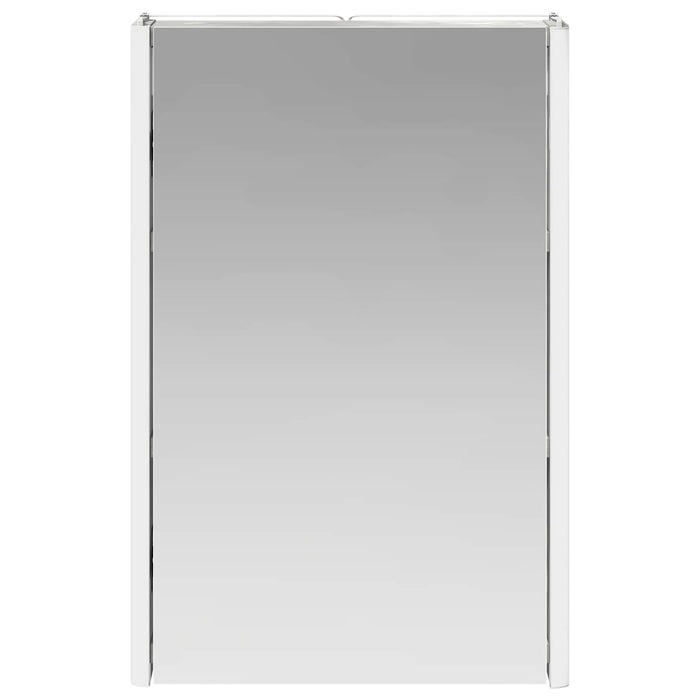 Dulap cu oglindă pentru baie Gri din beton 33 x 11,5 x 50 cm - WALTI WALTI