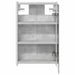 Dulap cu oglindă pentru baie Gri din beton 33 x 11,5 x 50 cm - WALTI WALTI