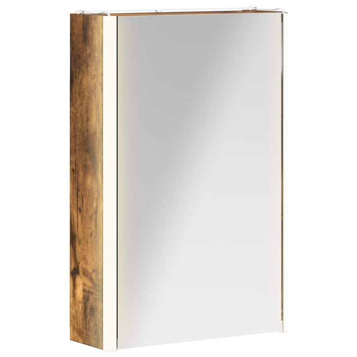 Dulap cu oglindă pentru baie Stejar fumuriu 33 x 11,5 x 50 cm - WALTI WALTI