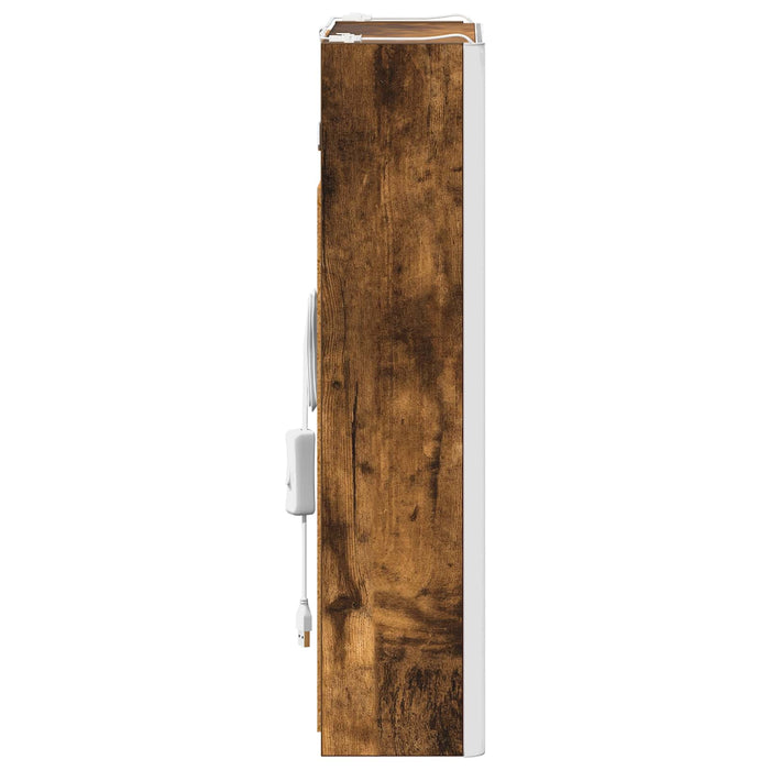 Dulap cu oglindă pentru baie Stejar fumuriu 33 x 11,5 x 50 cm - WALTI WALTI