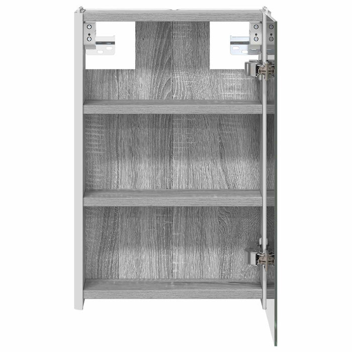 Dulap cu oglindă pentru baie Gri Sonoma 33 x 11,5 x 50 cm - WALTI WALTI