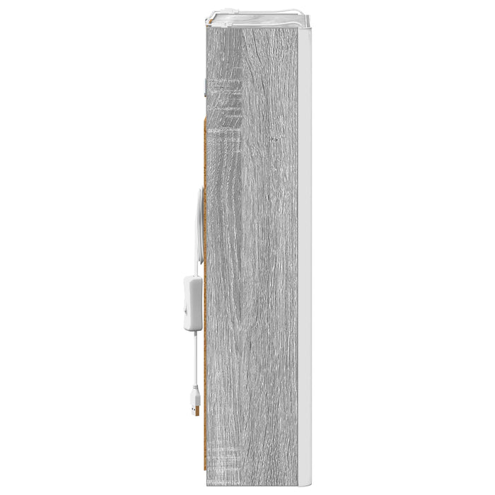Dulap cu oglindă pentru baie Gri Sonoma 33 x 11,5 x 50 cm - WALTI WALTI