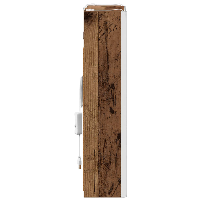 Dulap cu oglindă pentru baie Lemn vechi 33 x 11,5 x 50 cm - WALTI WALTI