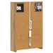 Dulap cu oglindă pentru baie Stejar artizanal 33 x 11,5 x 50 cm - WALTI WALTI