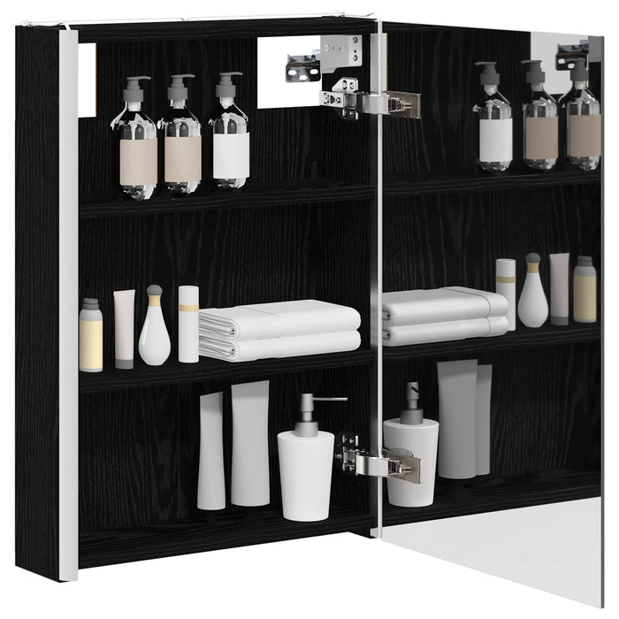 Dulap cu oglindă pentru baie Stejar Negru 43 x 11,5 x 60,5 cm - WALTI WALTI