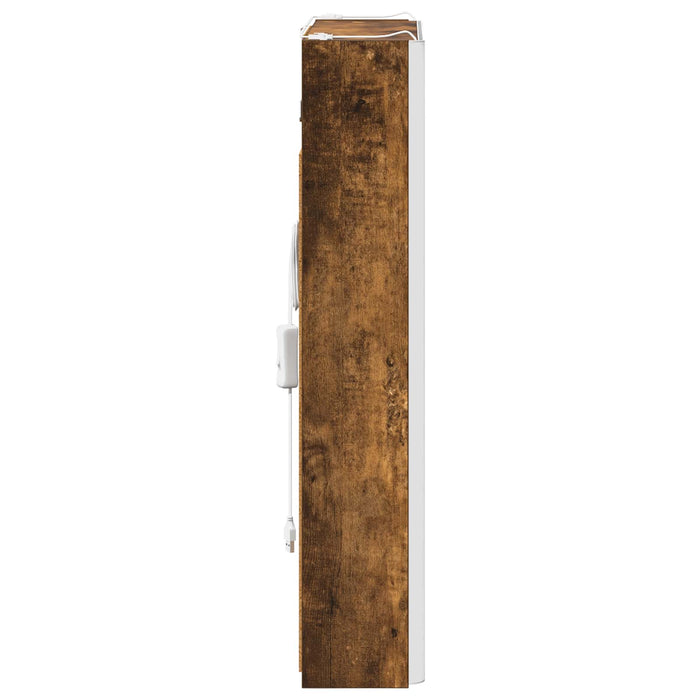 Dulap cu oglindă pentru baie Stejar fumuriu 43 x 11,5 x 60,5 cm - WALTI WALTI