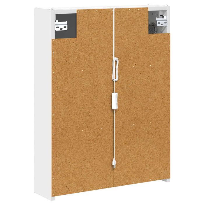 Dulap cu oglindă pentru baie Alb 53,5 x 15,5 x 70 cm WALTI
