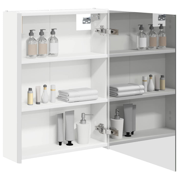 Dulap cu oglindă pentru baie Alb 53,5 x 15,5 x 70 cm WALTI