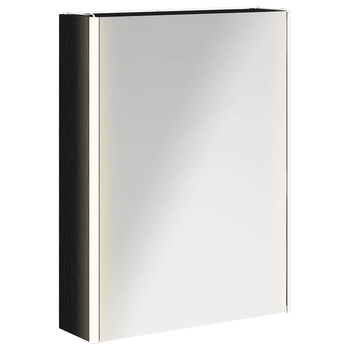 Dulap cu oglindă pentru baie Stejar Negru 53,5 x 15,5 x 70 cm - WALTI WALTI