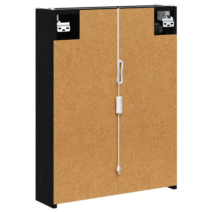 Dulap cu oglindă pentru baie Stejar Negru 53,5 x 15,5 x 70 cm - WALTI WALTI