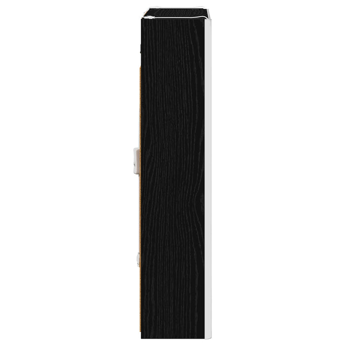 Dulap cu oglindă pentru baie Stejar Negru 53,5 x 15,5 x 70 cm - WALTI WALTI