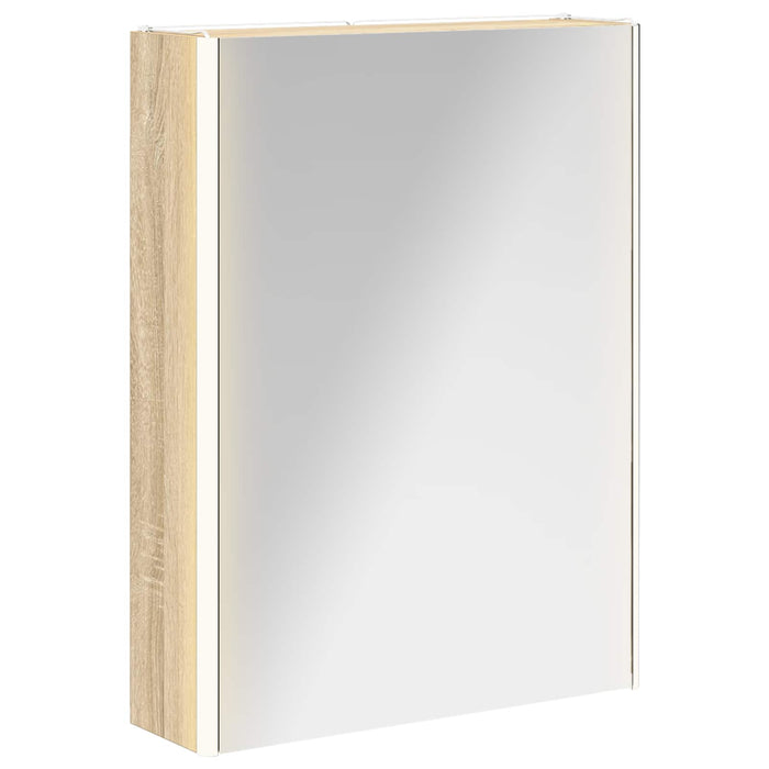 Dulap cu oglindă pentru baie Stejar Sonoma 53,5 x 15,5 x 70 cm - WALTI WALTI