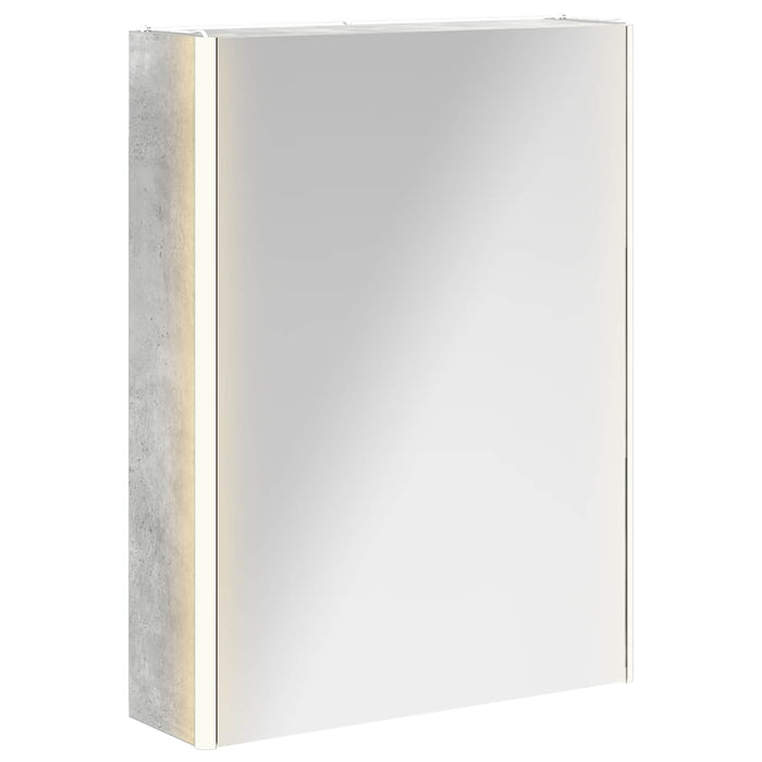 Dulap cu oglindă pentru baie Gri din beton 53,5 x 15,5 x 70 cm - WALTI WALTI