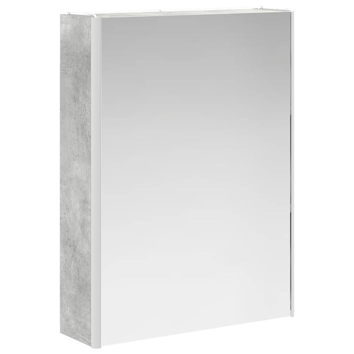 Dulap cu oglindă pentru baie Gri din beton 53,5 x 15,5 x 70 cm - WALTI WALTI